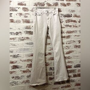 Kancan White Flare Jeans Mid Rise Size 9/28